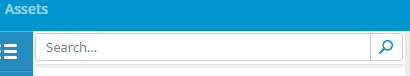 Search field MXSuite Assets